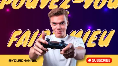 Purple Bold Gaming Advertisement