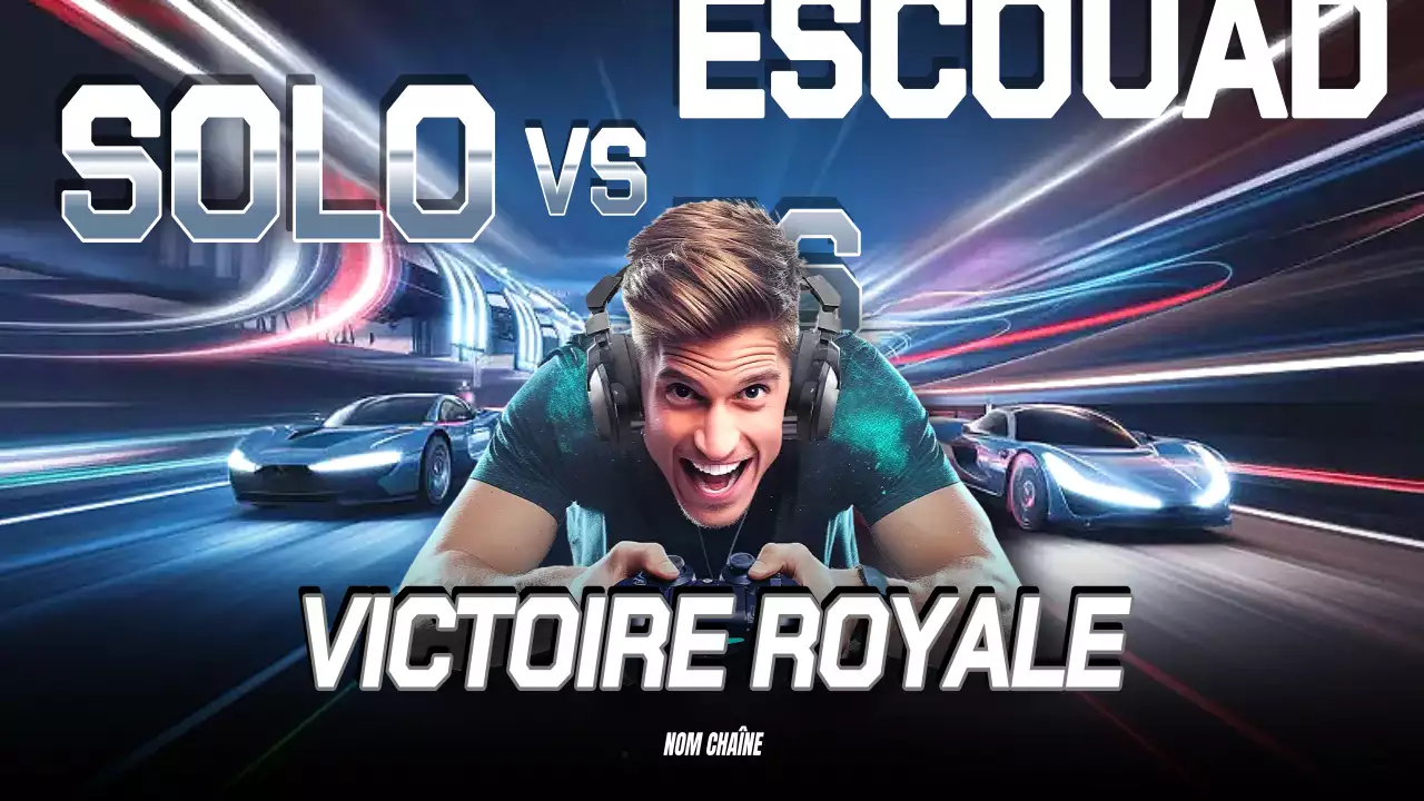 Publicité pour les jeux modernes bleus