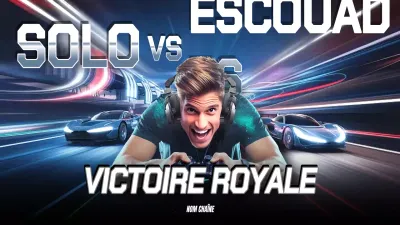 Publicité pour les jeux modernes bleus