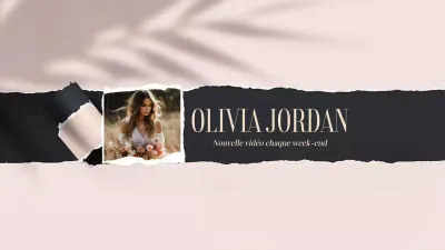 Beige Bannière vidéo moderne YouTube Channel Art