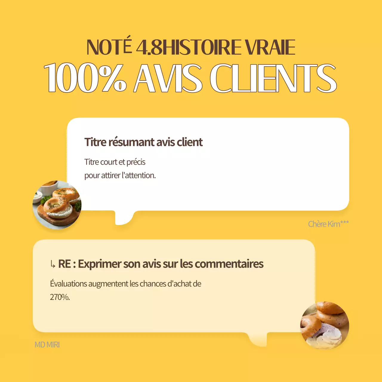 Une collection de modèles d'examen simples en jaune