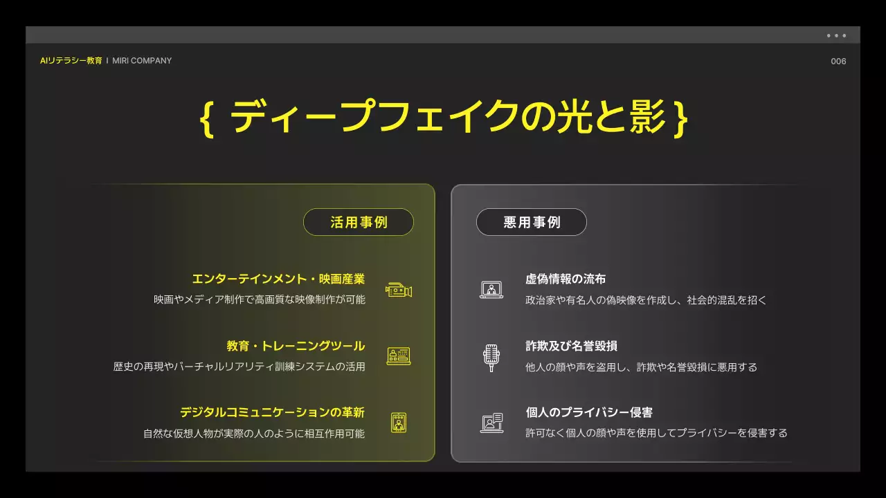 黒 モダン 教育 プレゼンテーション