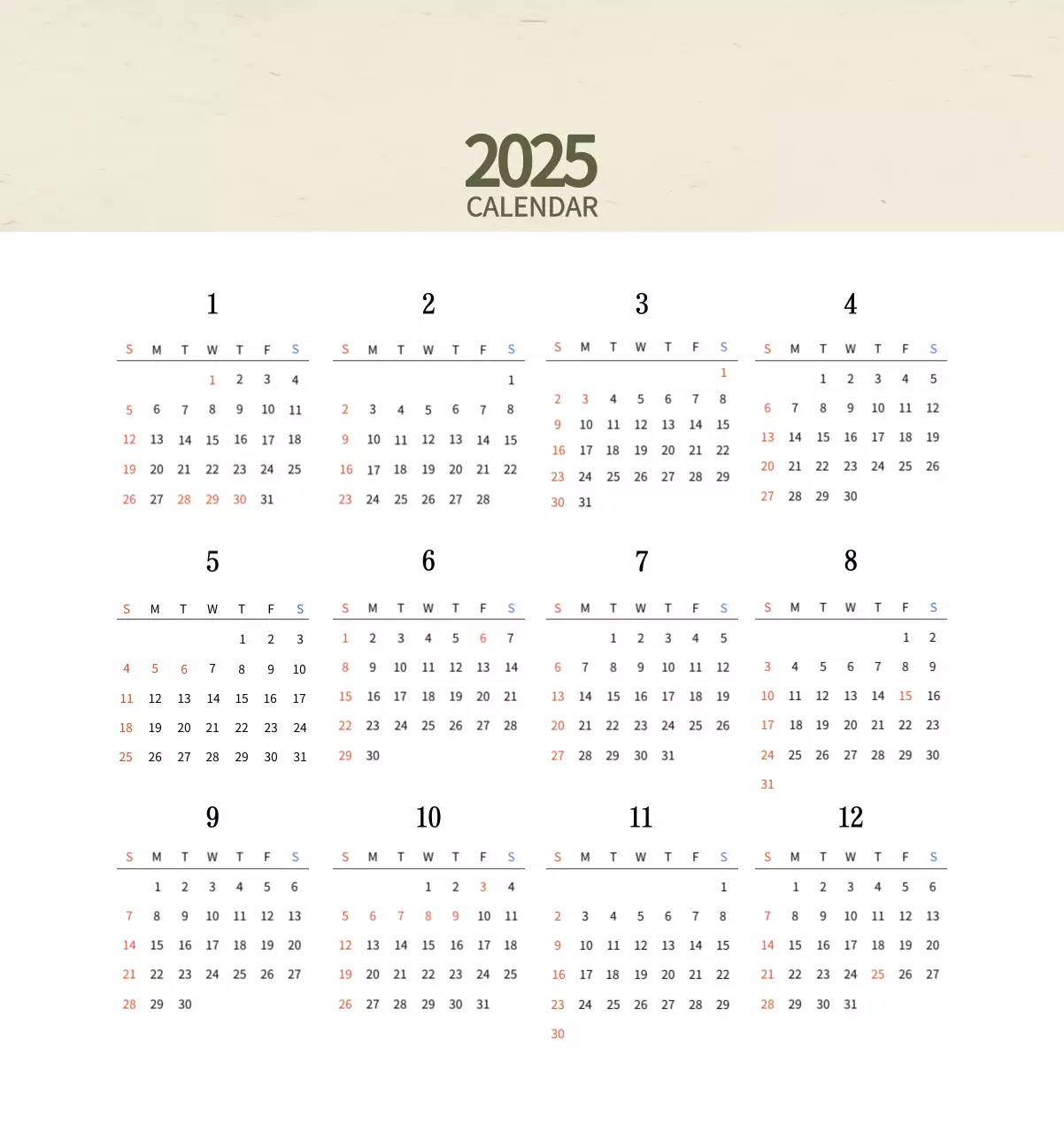 Kalender Makanan Tradisional Krem