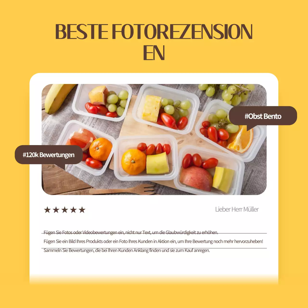 Eine Sammlung von einfachen Bewertungsvorlagen in Gelb