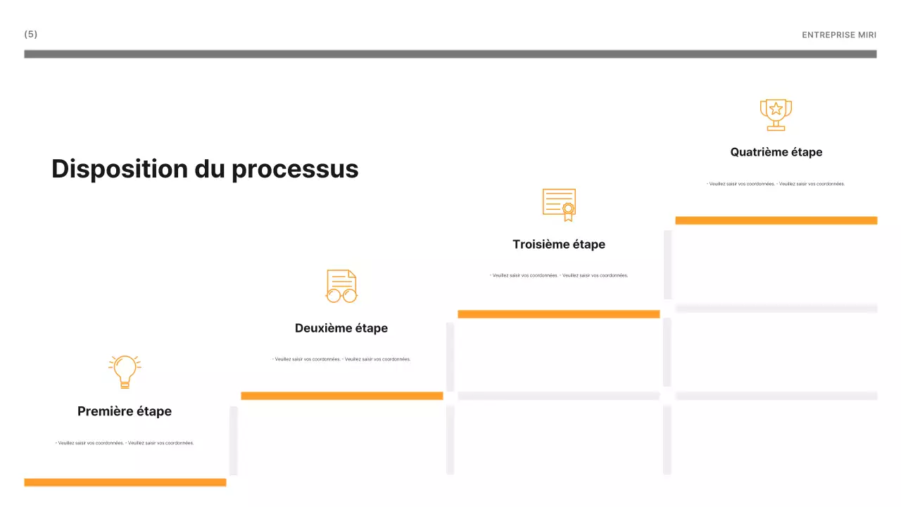 Un rapport d'activité simple en jaune et gris