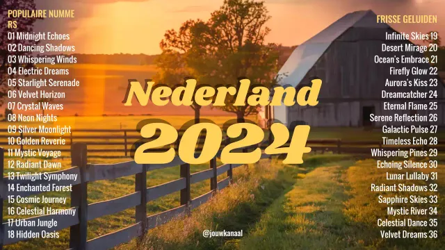 oranje rustieke muziek afspeellijst