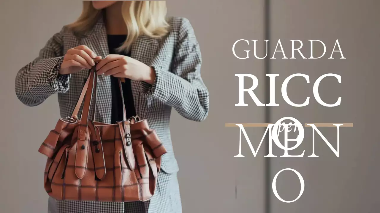 Pubblicità di moda marrone di classe