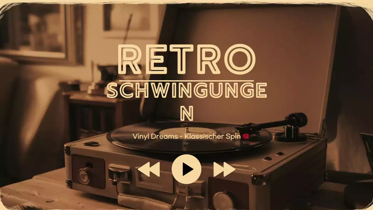 beige Retro-Musik-Wiedergabeliste