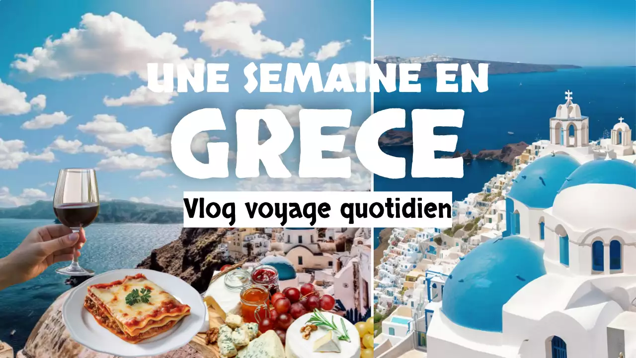 bleu blanc voyage quotidien vlog style moderne