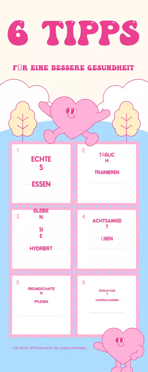 rosa verspielter Gesundheitsführer