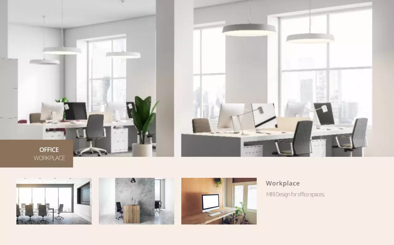 Kalender interior minimalis berwarna krem