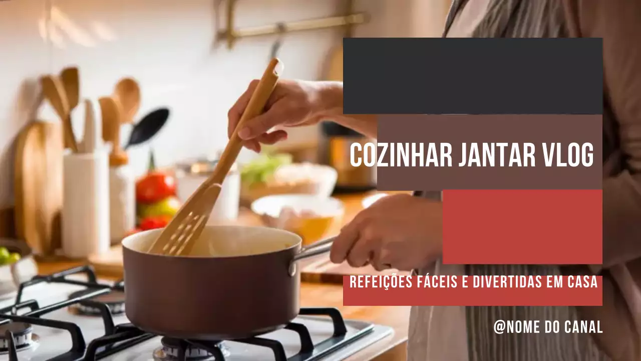 castanho bege moderno cozinhar jantar vlog estilo moderno