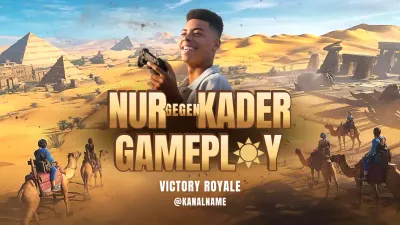 Blaue Modern Gaming Werbung