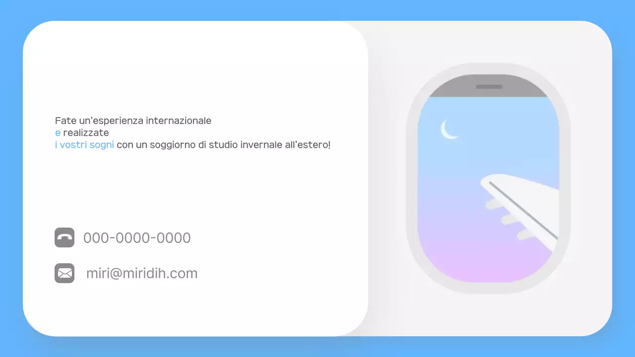 Il programma di stage di Sky Blue Simple