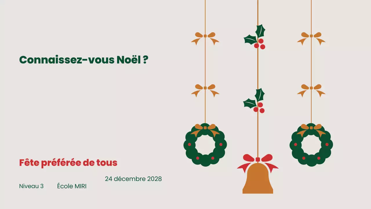 Des cadeaux de Noël simples
