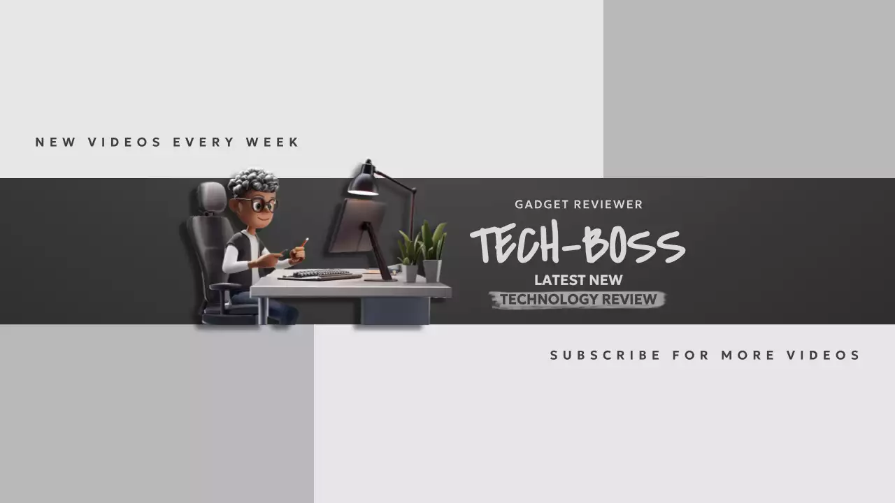 Grey Modern Technology Review Advertisement YouTube Thumbnail