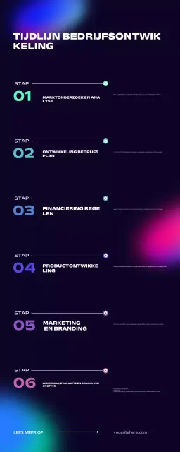 Gids voor zwart modern ondernemingsplan