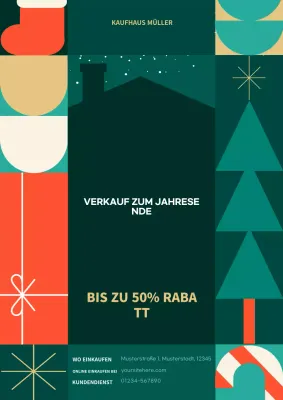 grün moderne Verkaufsanzeige