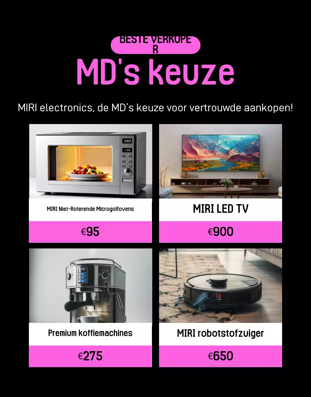 Kitscherige Black Friday-verkoopadvertentie in zwart en hot pink