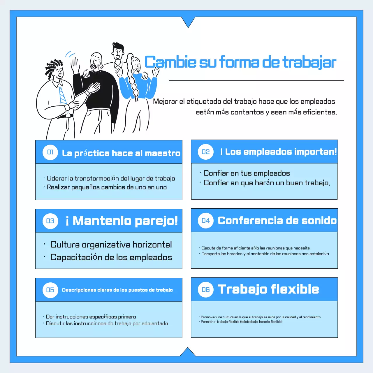 Guía de cultura laboral Blue Modern