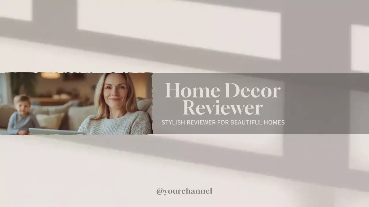 Beige Modern Home Review Promotion YouTube Thumbnail