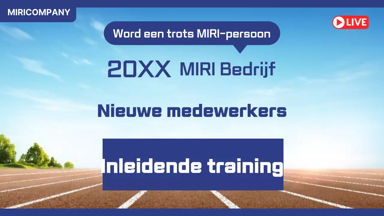 Blue Modern Stagiair Werving