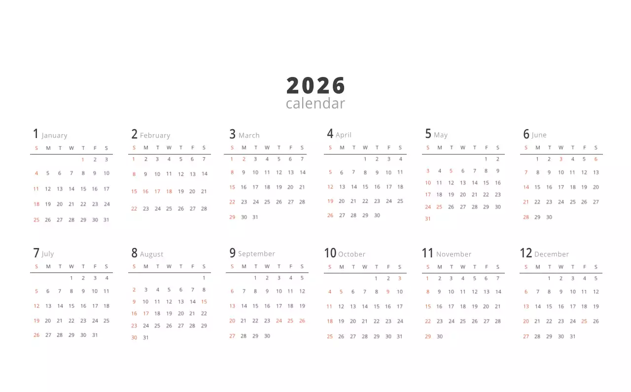 Kalender interior minimalis berwarna krem