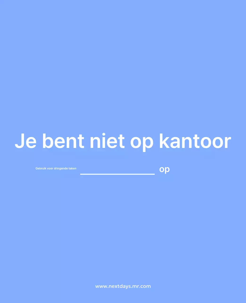 Photo goal tracker kalender met een vleugje blauw