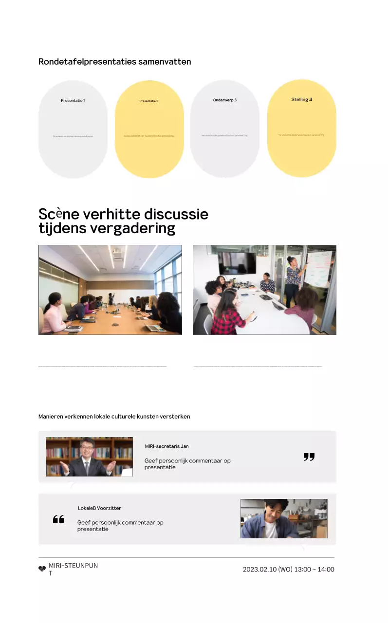 Conferentieaankondigingen met eenvoudige vormen