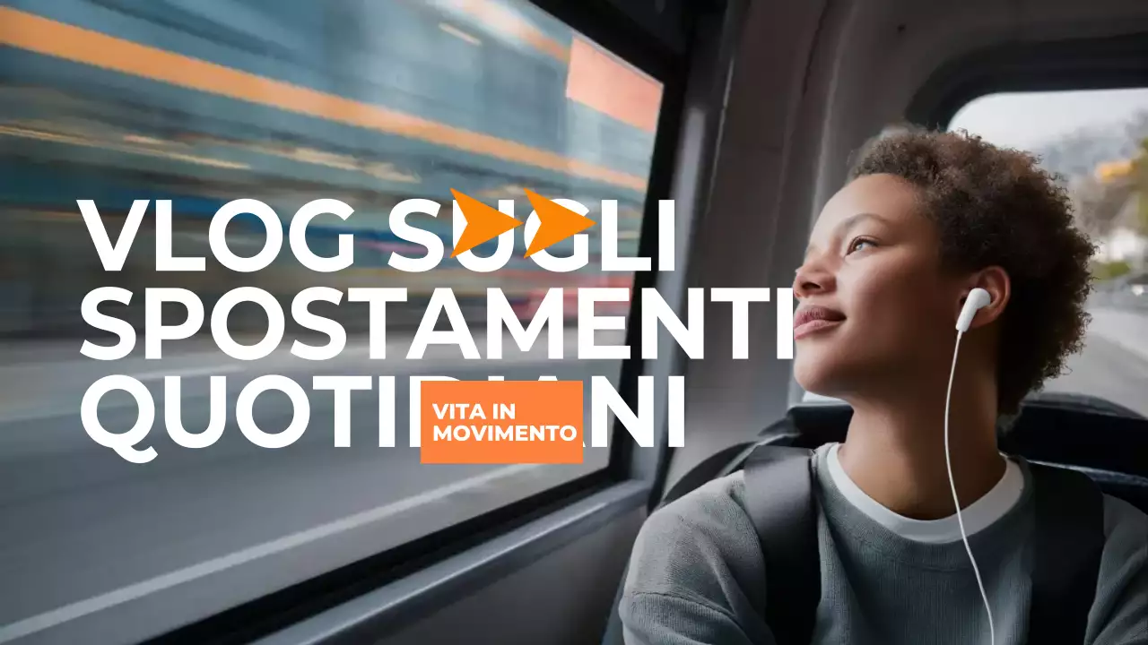 arancione grigio moderno quotidiano vlog stile moderno