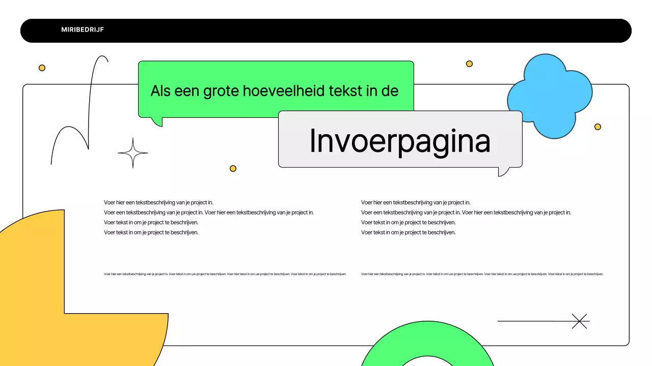 Een eenvoudig ondernemingsplan in het wit