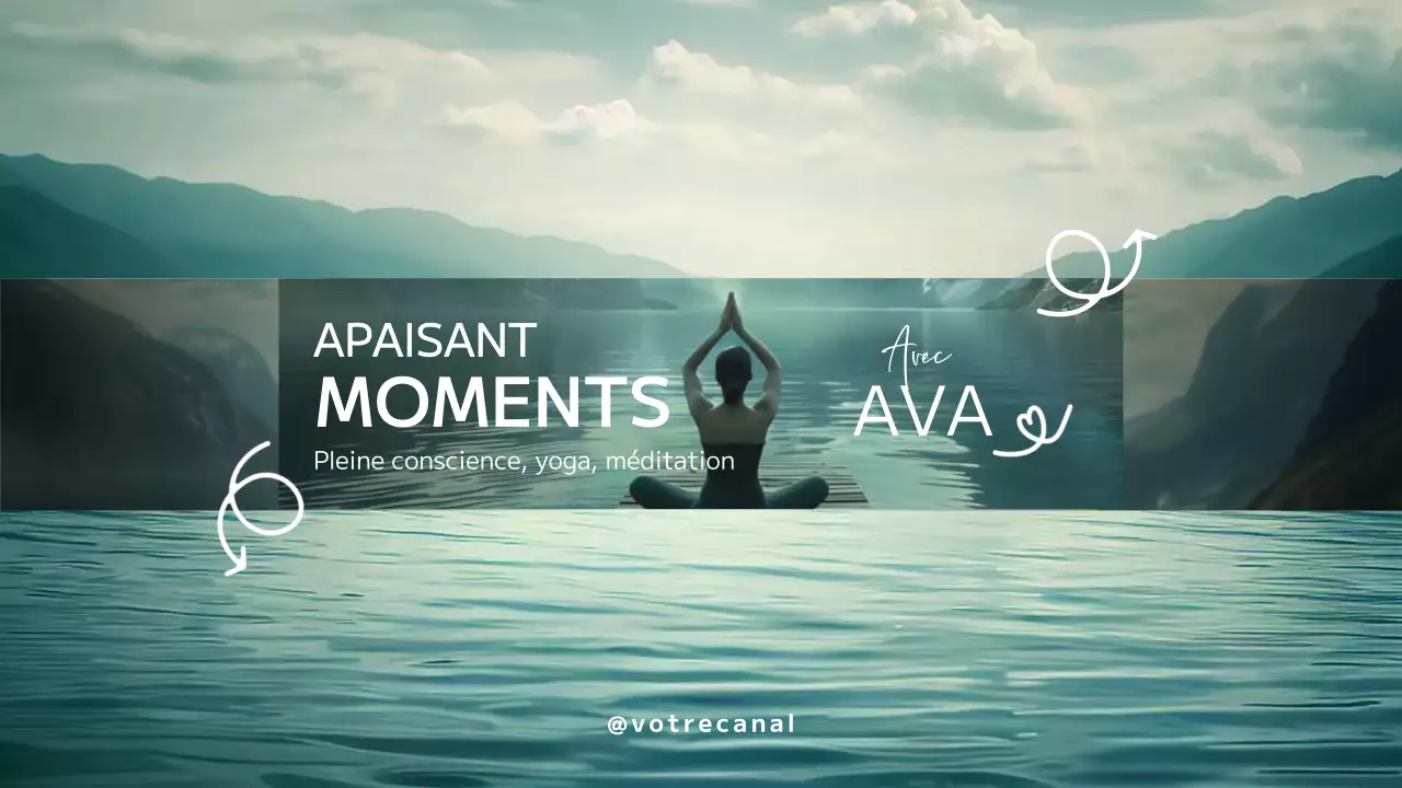 Teal Minimal Yoga Promotion