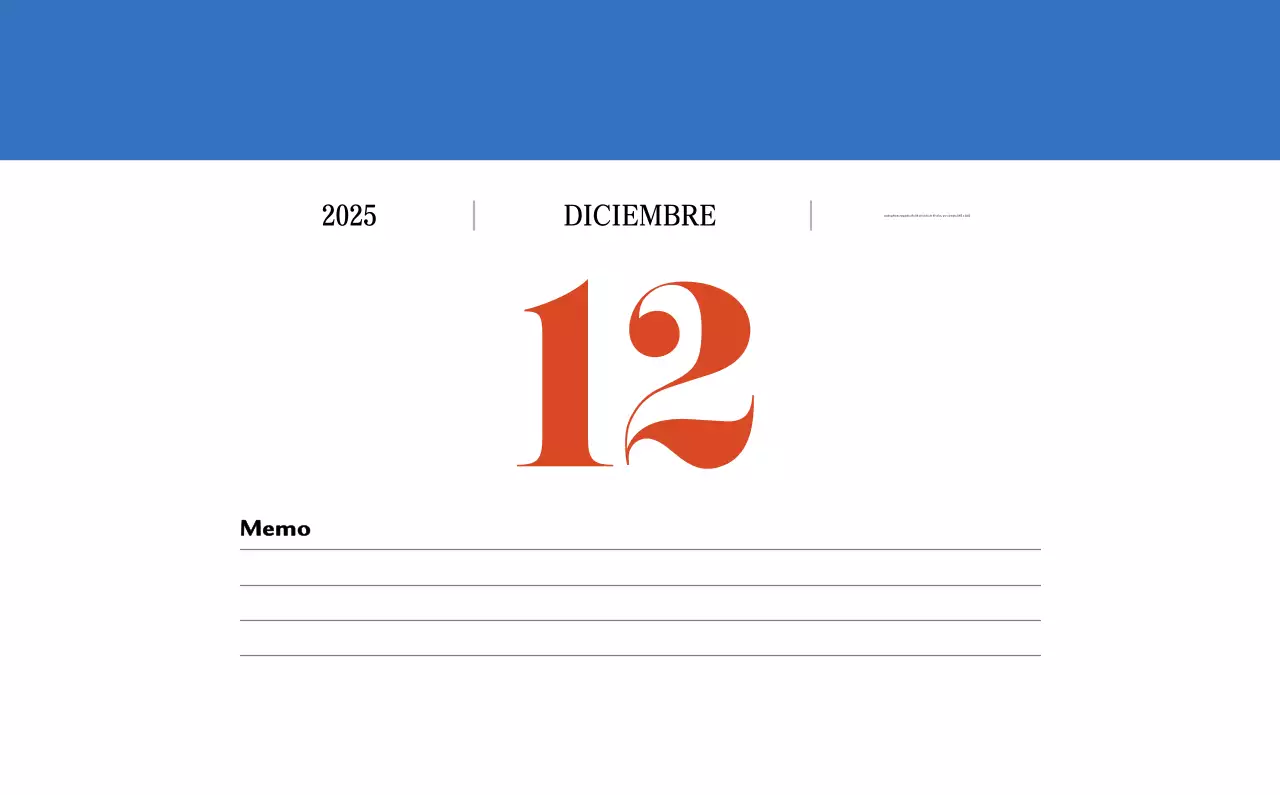 Calendario retro concept memory en rojo