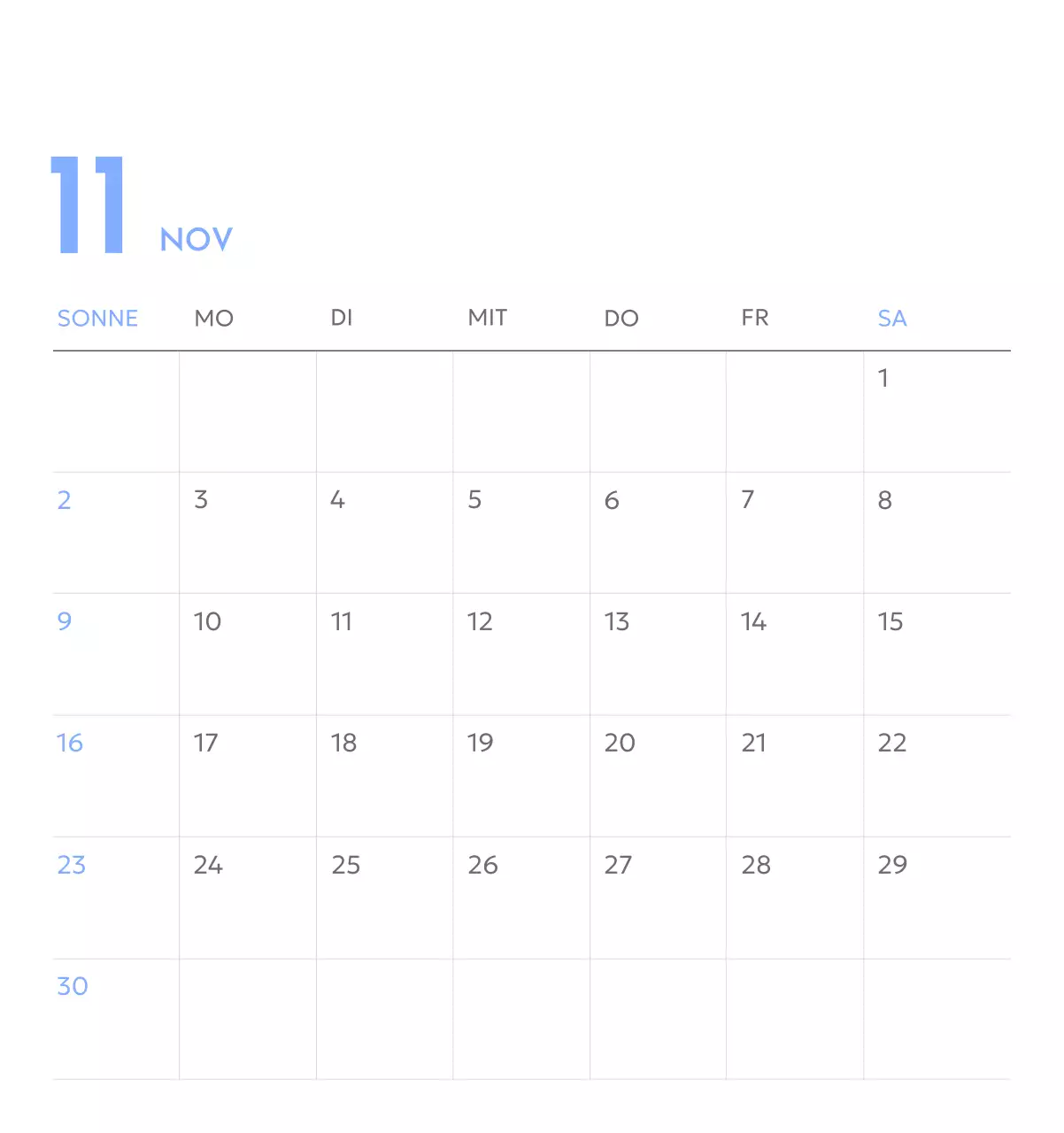 Foto-Zielverfolgungskalender mit einem Hauch von Blau