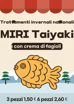 Pubblicità della merenda tradizionale beige