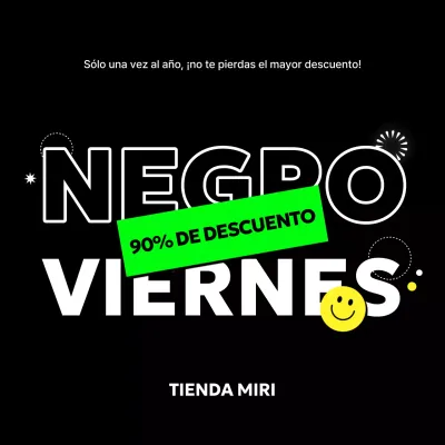 Black Modern Anuncio de rebajas