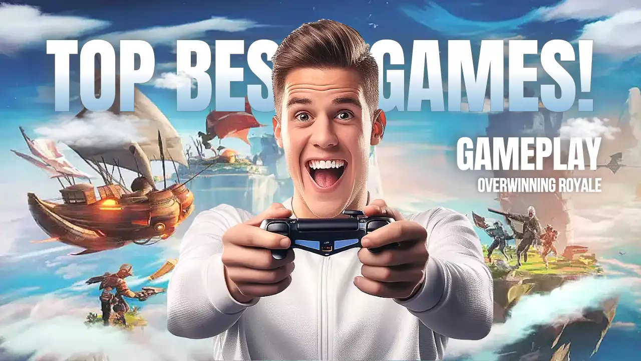 Blauw Modern Gaming Advertentie