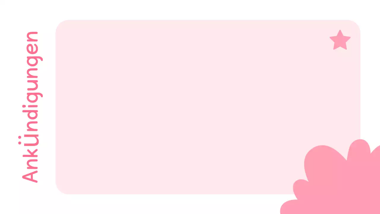 pastell klasse agenda niedliche präsentation