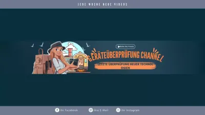 Blue Modern Technology Channel Banner