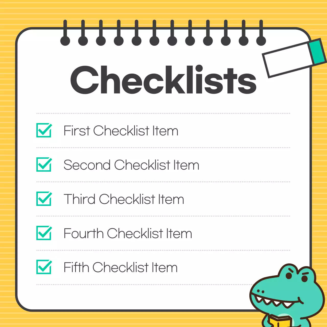 Yellow Playful News Layout Instagram Carousel