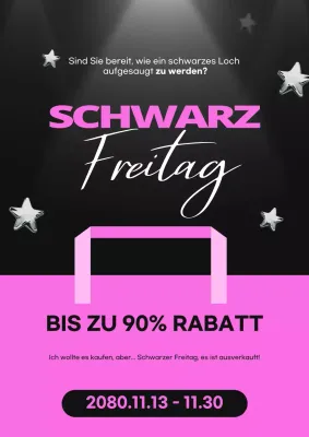Black Modern Sale Anzeige