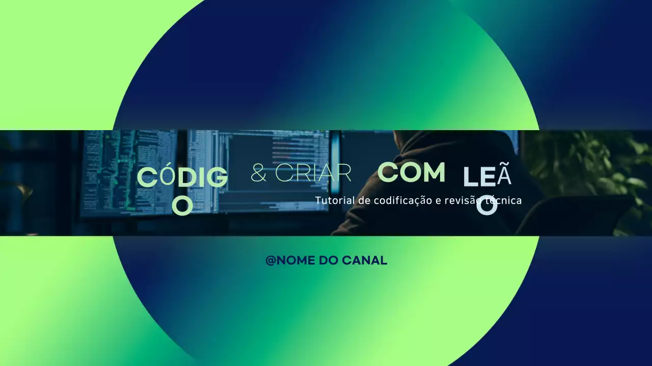 Banner verde do tutorial de codificação moderna