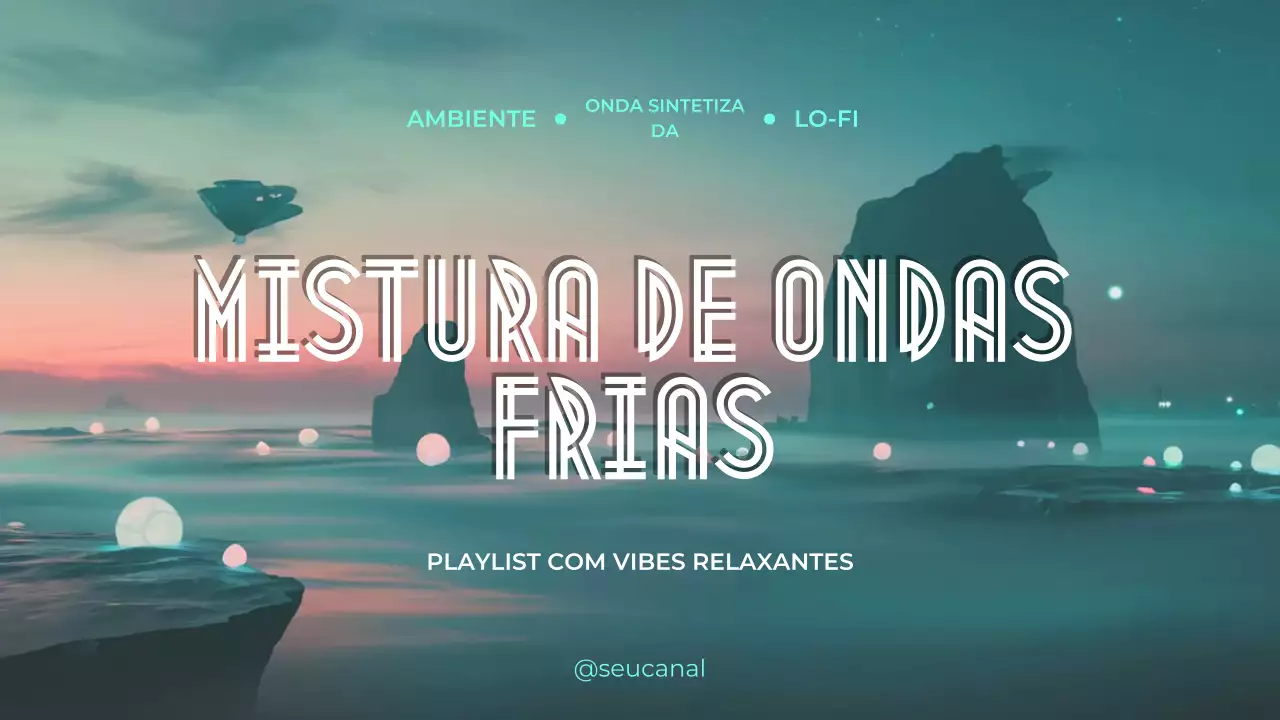 lista de reprodução de música estética azul-petróleo