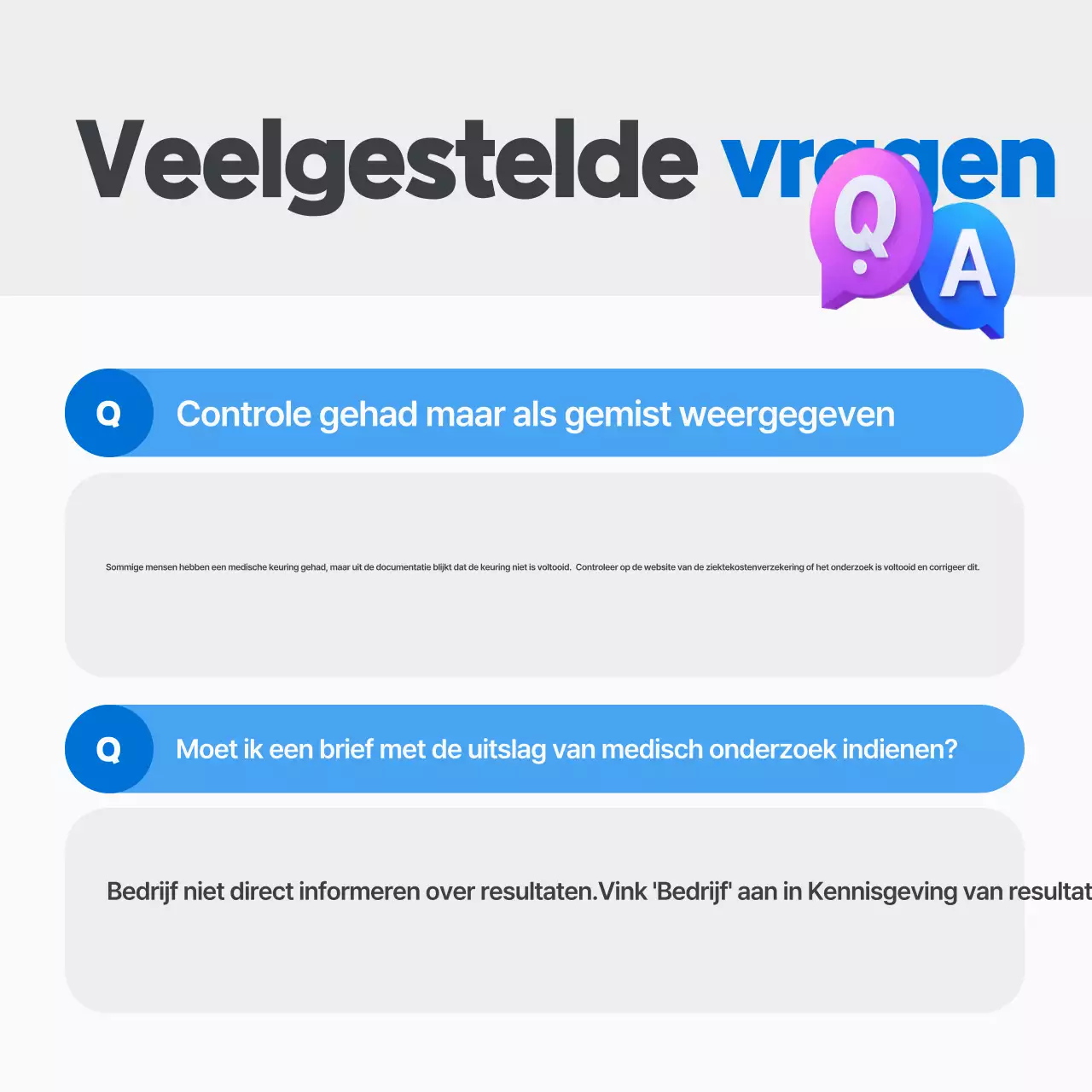 Blauwe gezondheidsverklaring