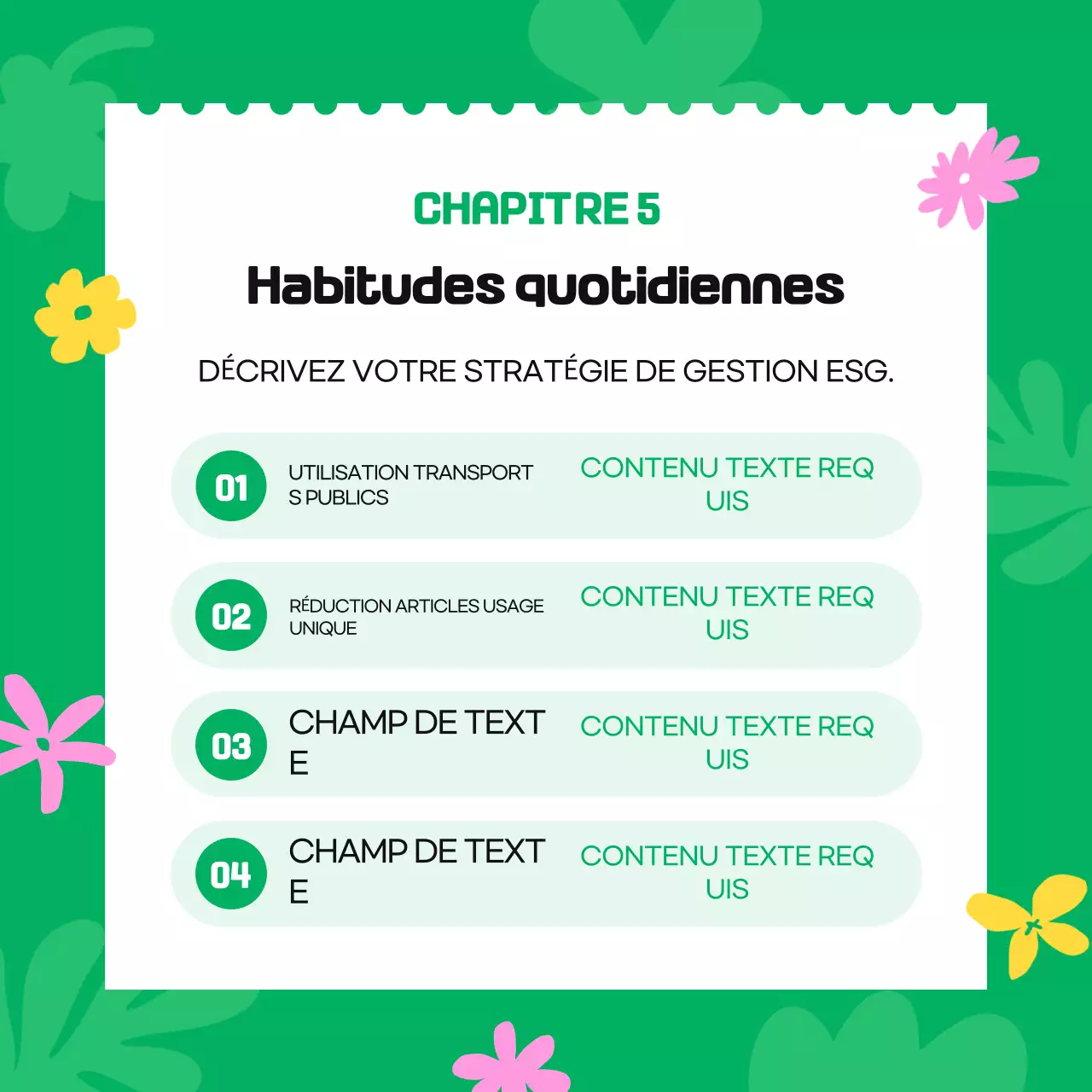 Campagne environnementale Green Simple