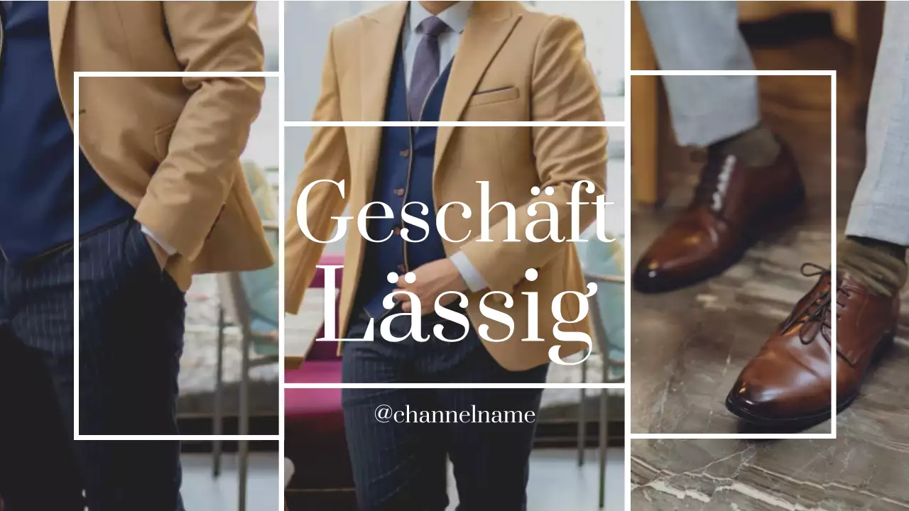 Beige Klassische Mode Anzeige