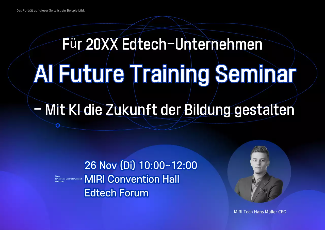 Förderung von modernen blauen Ausbildungsseminaren