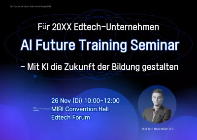 Förderung von modernen blauen Ausbildungsseminaren