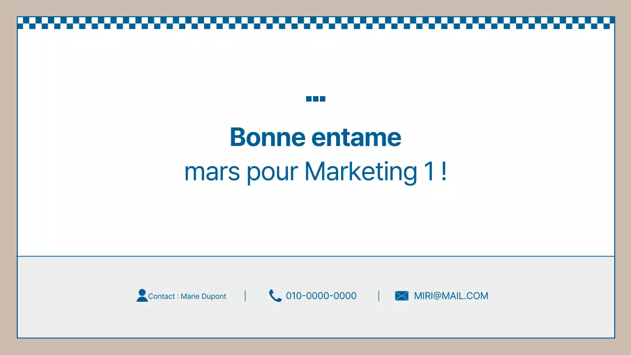 Rapports de marketing Blue Basic