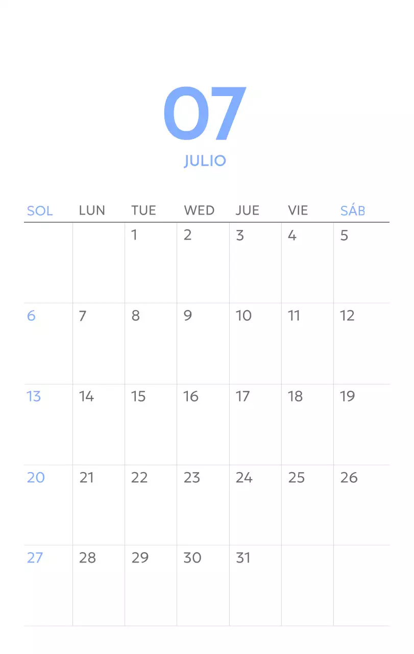 Calendario fotográfico de seguimiento de objetivos con un toque de azul